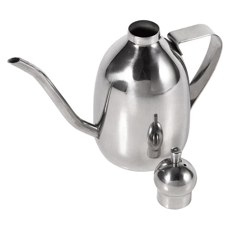 Olive Oil Dispenser, Stainless Steel Oil/Vinegar Pot/Olive Oil Bottle/Olive Oil Can Storage Container(350Ml)