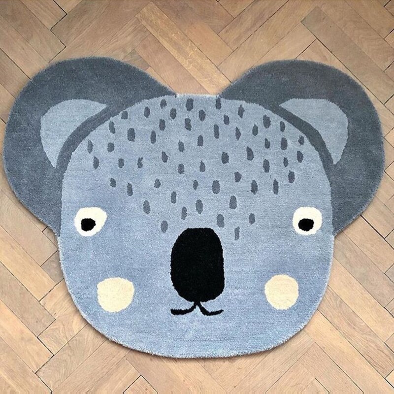 Baby Play Mat Crawling Carpet Kids Room Floor Rugs Cartoon Koala Game Pad Playmat Children Bedroom Decor