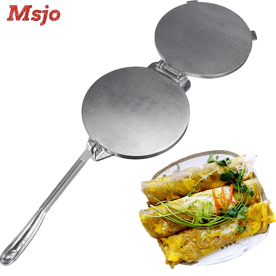 Msjo 20cm Kitchen Press Bakeware Tools Aluminum Alloy Mexican Tortilla Press Grinding Dough Making Pancake Shaping Tools