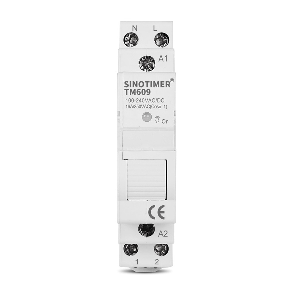 TM608/609 Smart Wireless Remote Control WiFi Timer 100-240V Rail Phone Remote Control Timer Switch Electric Energy Meter
