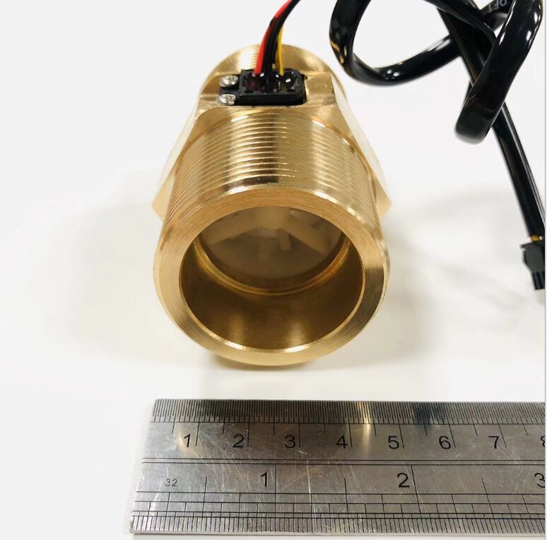 Brass G2" DN50 Brass Hall Turbine Flow Meter Sensor 15~250L/Min