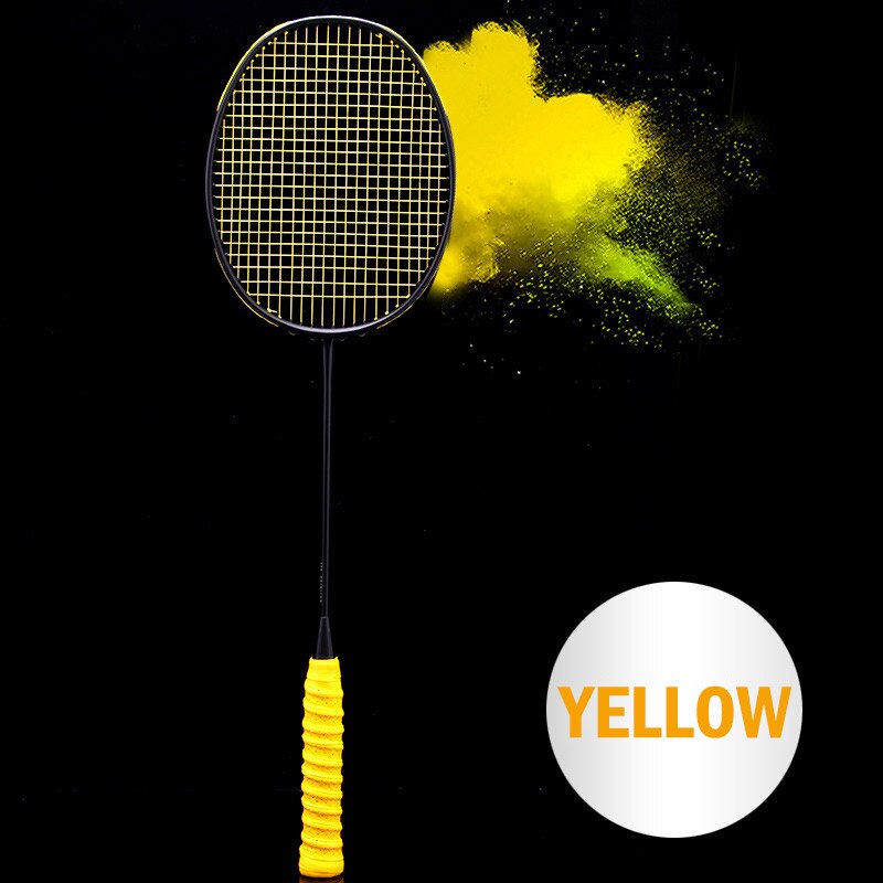 4U 80g Strung Badminton Racket Carbon Badminton Racquet carbon fiber Wristband giveaway: C1