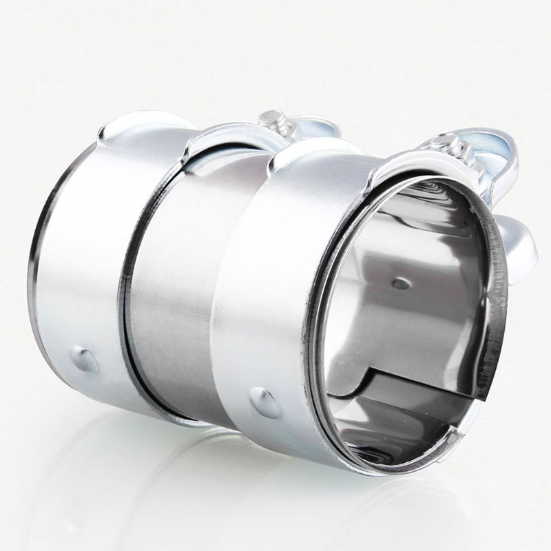 Auspuffklemme aus Edelstahl, 45 mm, 50 mm, 55 mm, 60 mm, 65 mm, 70 mm, 76 mm, Auspuffrohr-Rohrverbinder, Tischler-Hülsenklemme, verstellbare Spitze