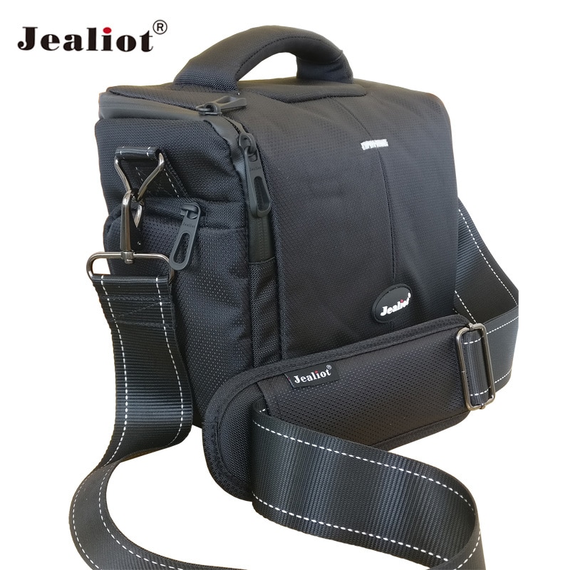 Jealiot-Bolso para cámara réflex digital, bolsa de hombro, impermeable, para lente de foto y vídeo, para DSLR, Canon 700D, 6D, 5D