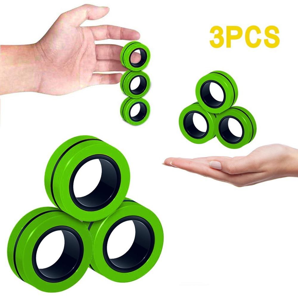 Grappige Fidget Spinner Magnetische Ringen Magnetische Armband Ring Unzip Speelgoed Anti Stress Figet Speelgoed Hotwhells Stress Reliever Speelgoed