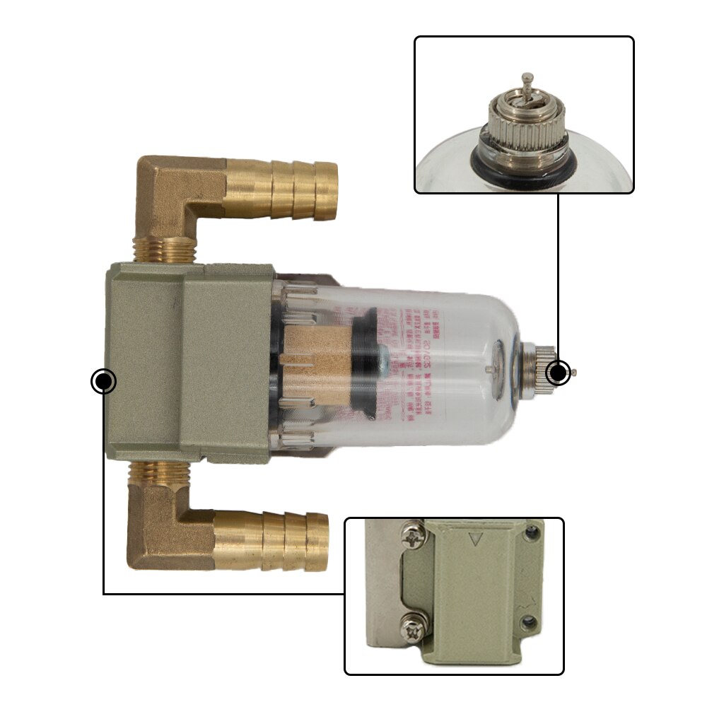 Universal 12mm bil auto motor oljeseparator fangst reservoar tank kan filtrere ut urenheter motorolje og gass separator
