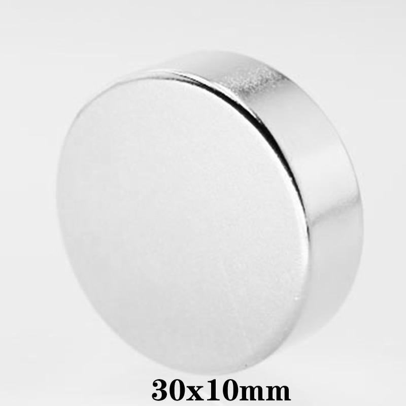 1/2/3/5/10 Pcs 30X10 Mm Circulaire Magneten 30 Mm X 10mm N35 Dikke Neodymium Magneet Dia 30X10 Mm Permanente Ndfeb Magnetische Magneet 30*10