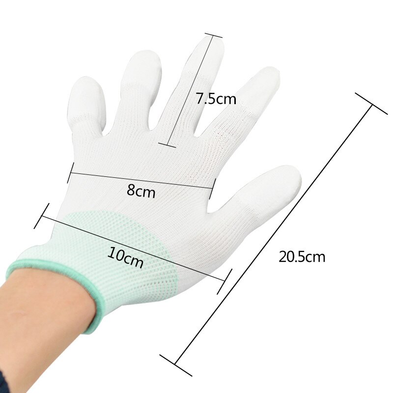 3 Pairs Anti Static ESD Safe Universal Gloves Electronic Working Gloves PC Computer Antiskid for Finger Protection