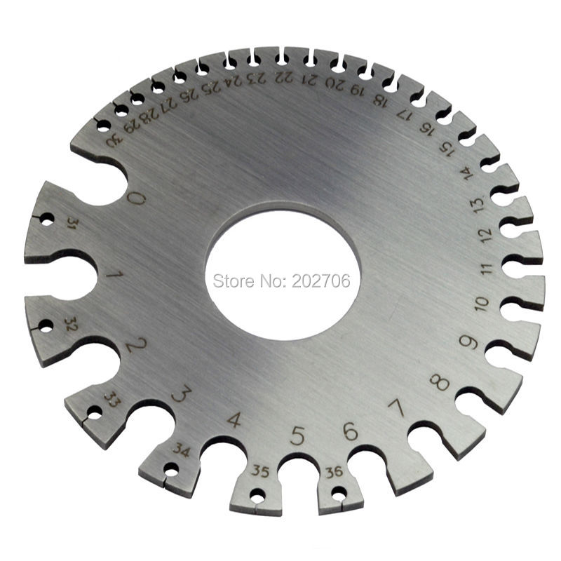 3 model Metal Welding Gauge 0-36 Round AWG SWG Wire Gauge Thickness Ruler Gauge Diameter Stainless Steel Measurer Tool