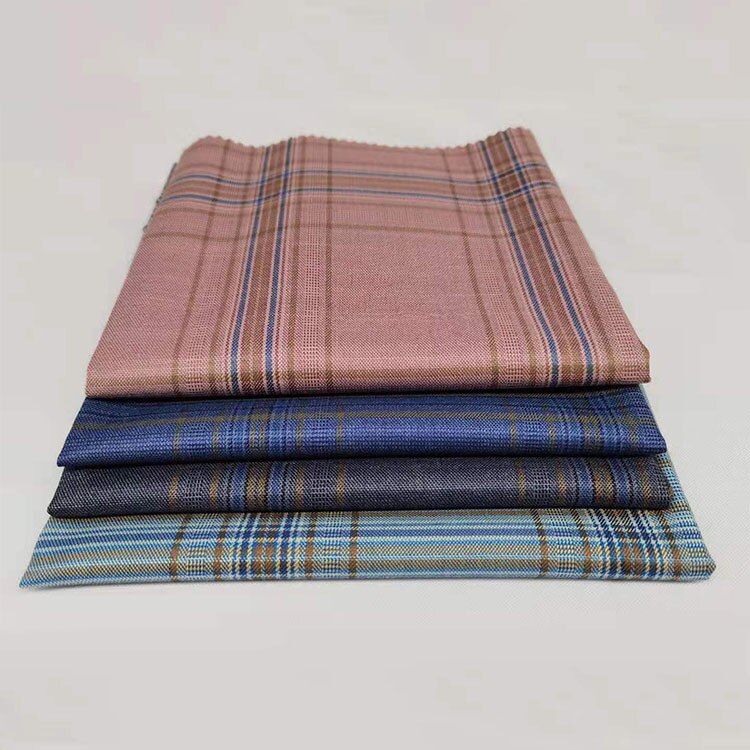 Sarga de poliéster de 145cm x 50cm, hilo de tela teñida para uniforme escolar, tela a cuadros para ropa, bolsos, Falda plisada JK