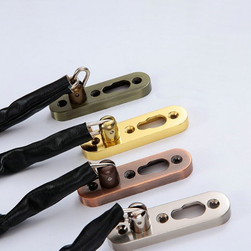 Door Bolts Stainless Steel Home Hotel Room Security Slide Bolt Door Chain Lock Guard Tone Door Bolt 1pc