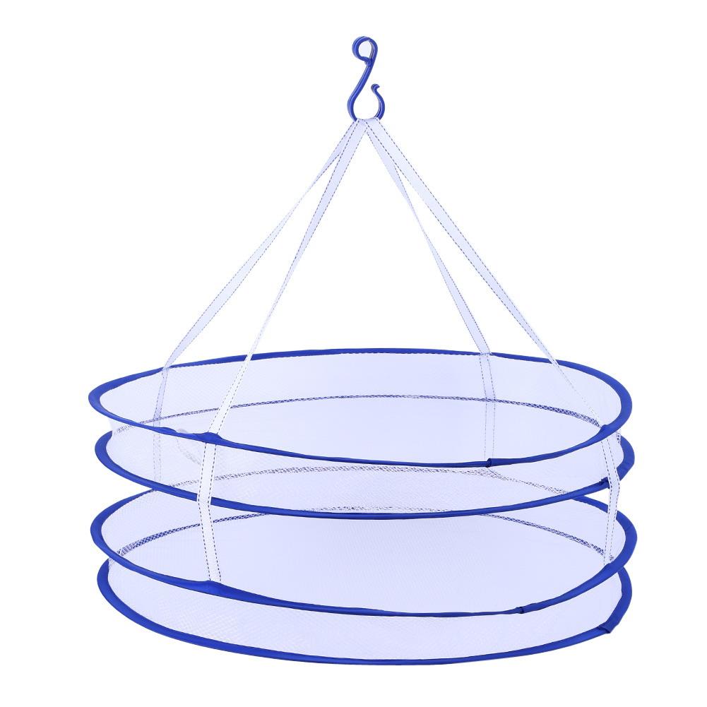 Drying Laundry Bag 2 Layers Clothes Drying Rack Folding Hanging Hanger Clothes Laundry Underwear Basket Dryer Net Bags