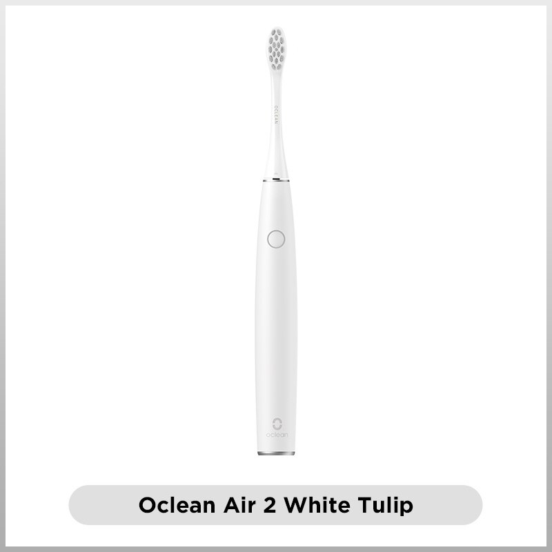 Oclean Air 2 Sonic Electric Toothbrush IPX7 Waterproof Fast Charging 40 days 3 Brushing Modes Quiet Smart Tooth Brush for Adult: White Tulip