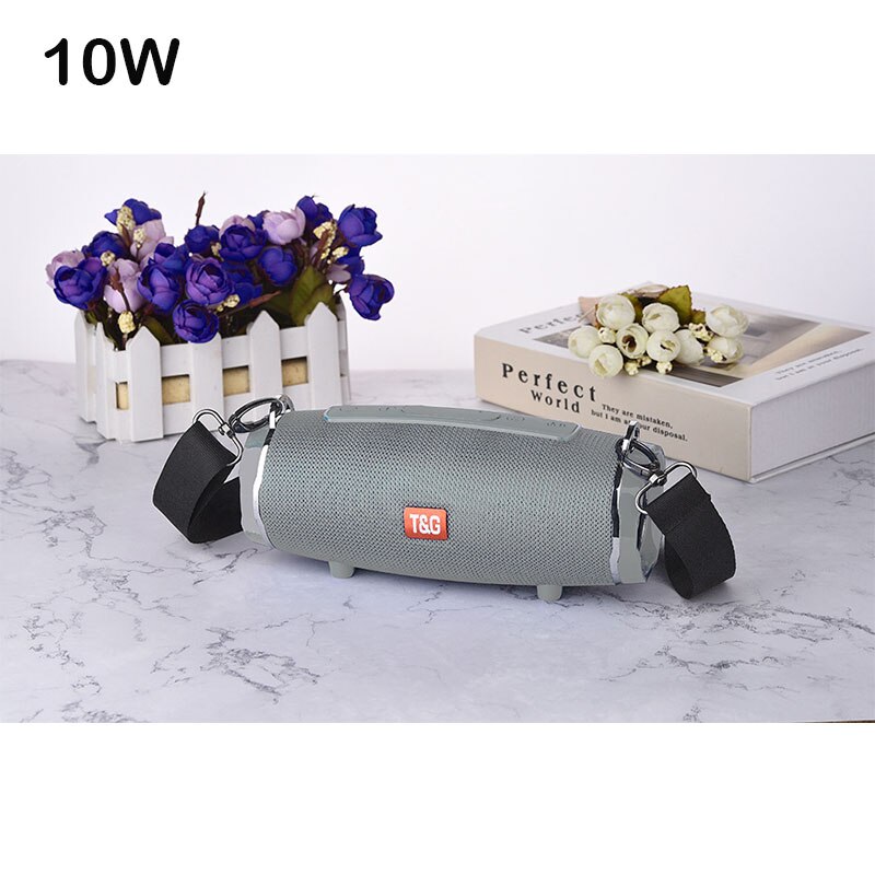 Tg118 caixa de som portátil bluetooth 40w, alto falante, portátil, para computadores, players de música, com rádio fm tf aux aux: TG145C gray