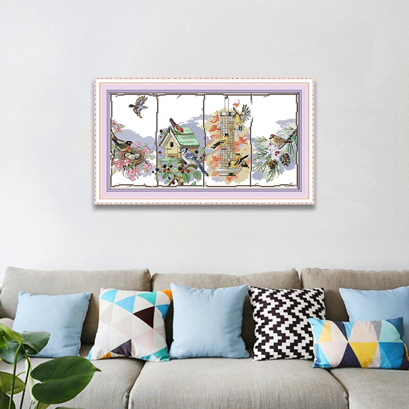 Tissu De Broderie Aida, Toile Au Point Croix, Couleur Noire