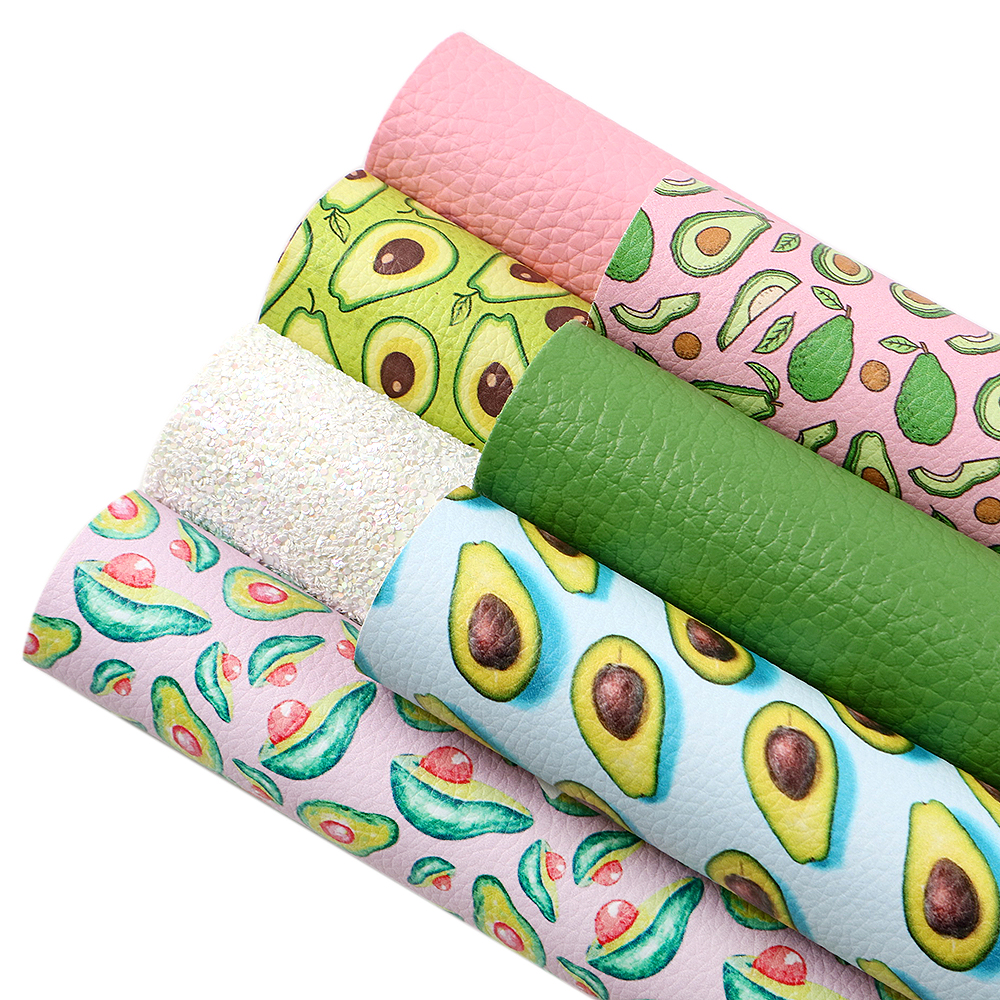 David accessories 10pcs/set 20*33cm Fish Scales Pineapple Watermelon Faux Synthetic Leather,DIY HairBow Bags Material,1Yc6308: 1101446001