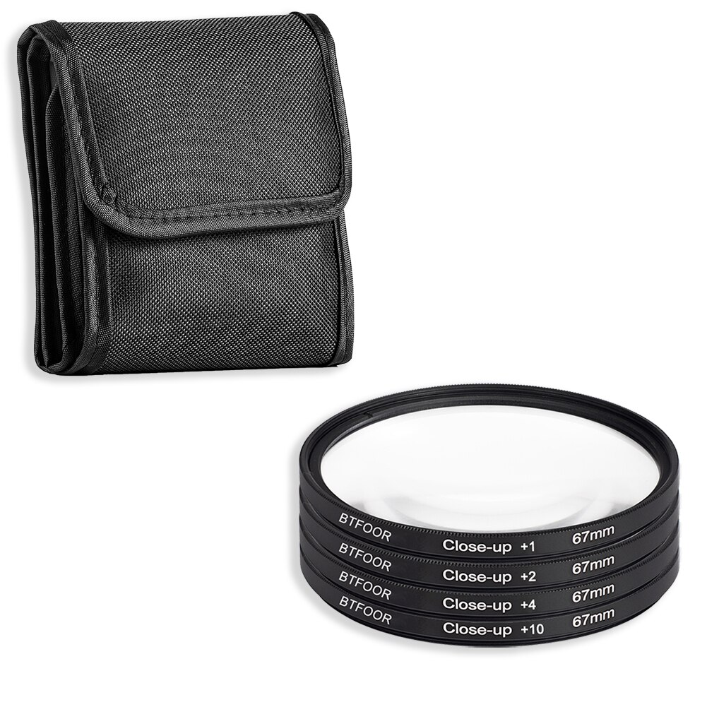 BTFOOR Macro Filtre 49 52 55 58 67 72 77 82 Mm pour Appareil Photo Objectif Canon Eos M50 6d 600d Nikon D3200 D3500 D5600 Sony A6000: 77mm