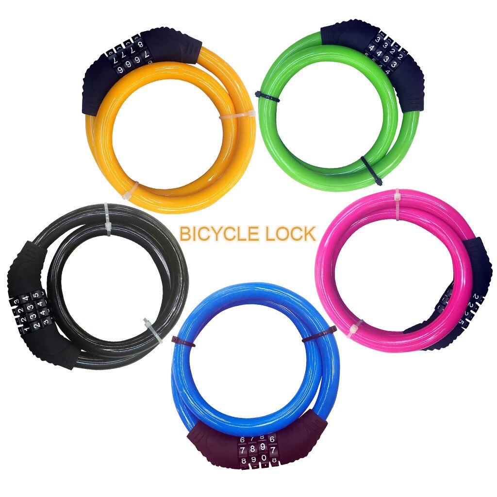 Bicycle Lock Gold Chain Bicycle Small Chain Lock Four-digit Code Lock Anti-theft Safe And Convenient To Carry