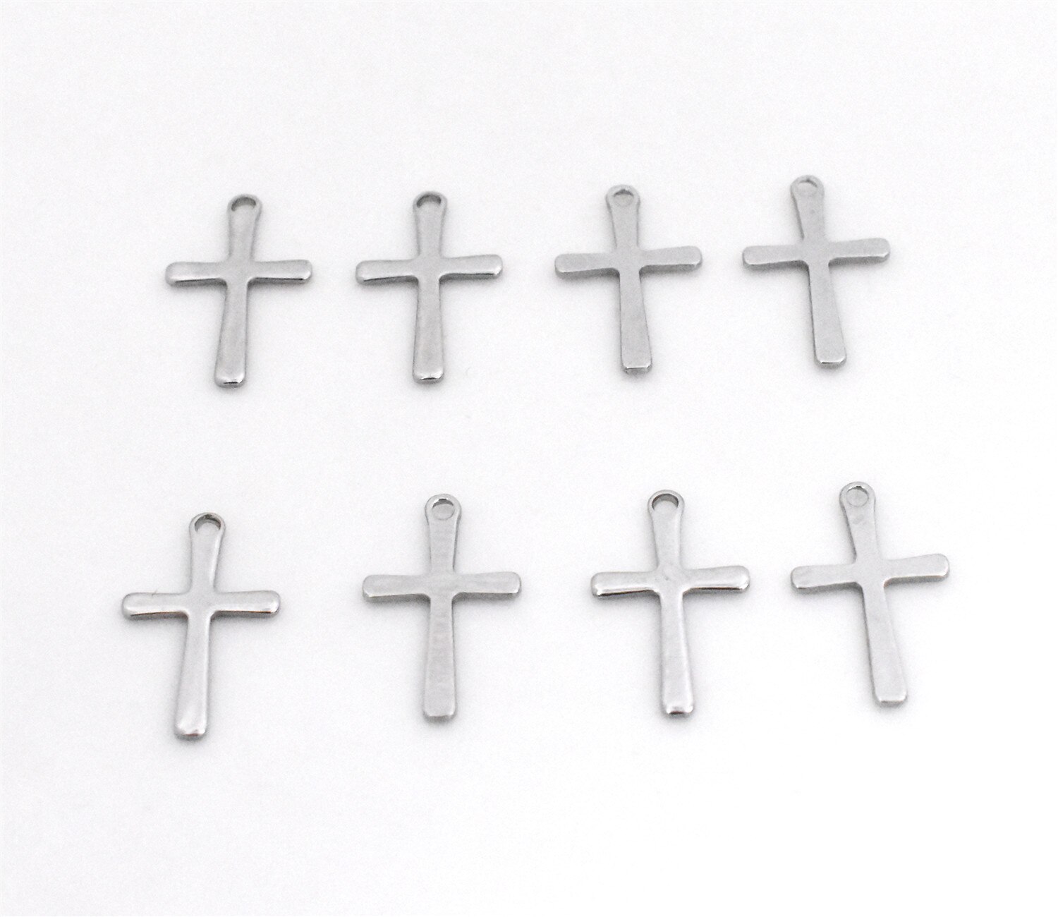 50 teile/los Edelstahl Material Kreuz/Anker/Herz Charms Anhänger DIY Handgemachte Halskette und Ohrring Schmuck Zubehör