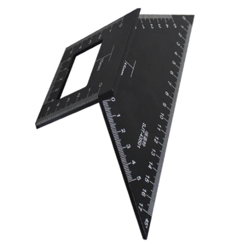 Set of 2 Saddle Layout Square Gauge, 45/45 Degree 90/45 Degree Square Layout Miter Angle Measuring T Ruler