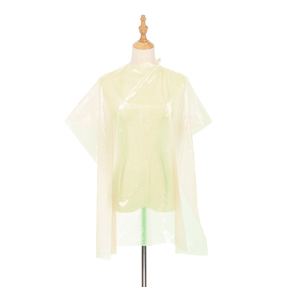 50PCS Disposable Waterproof Hair Salon Capes Haircut Apron Salon Shampoo Cape Salon Gown for Barbershop, Blue: yellow