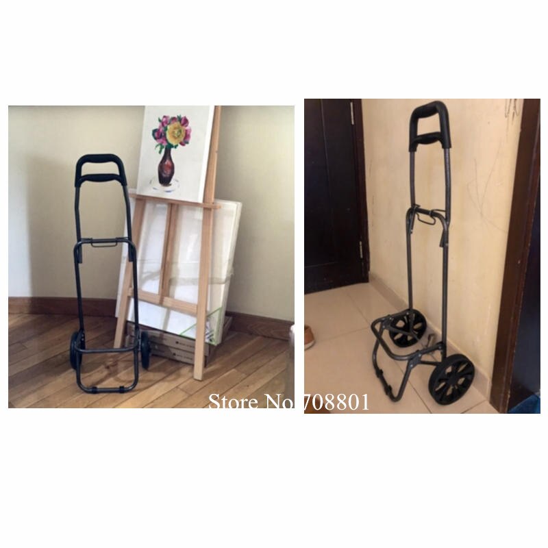 Outdoor Folding Shopping Trolley Dolly with Rolling Wheels, Lightweight Grocery Laundry Utility Cart, Stair Climbing with Wheels