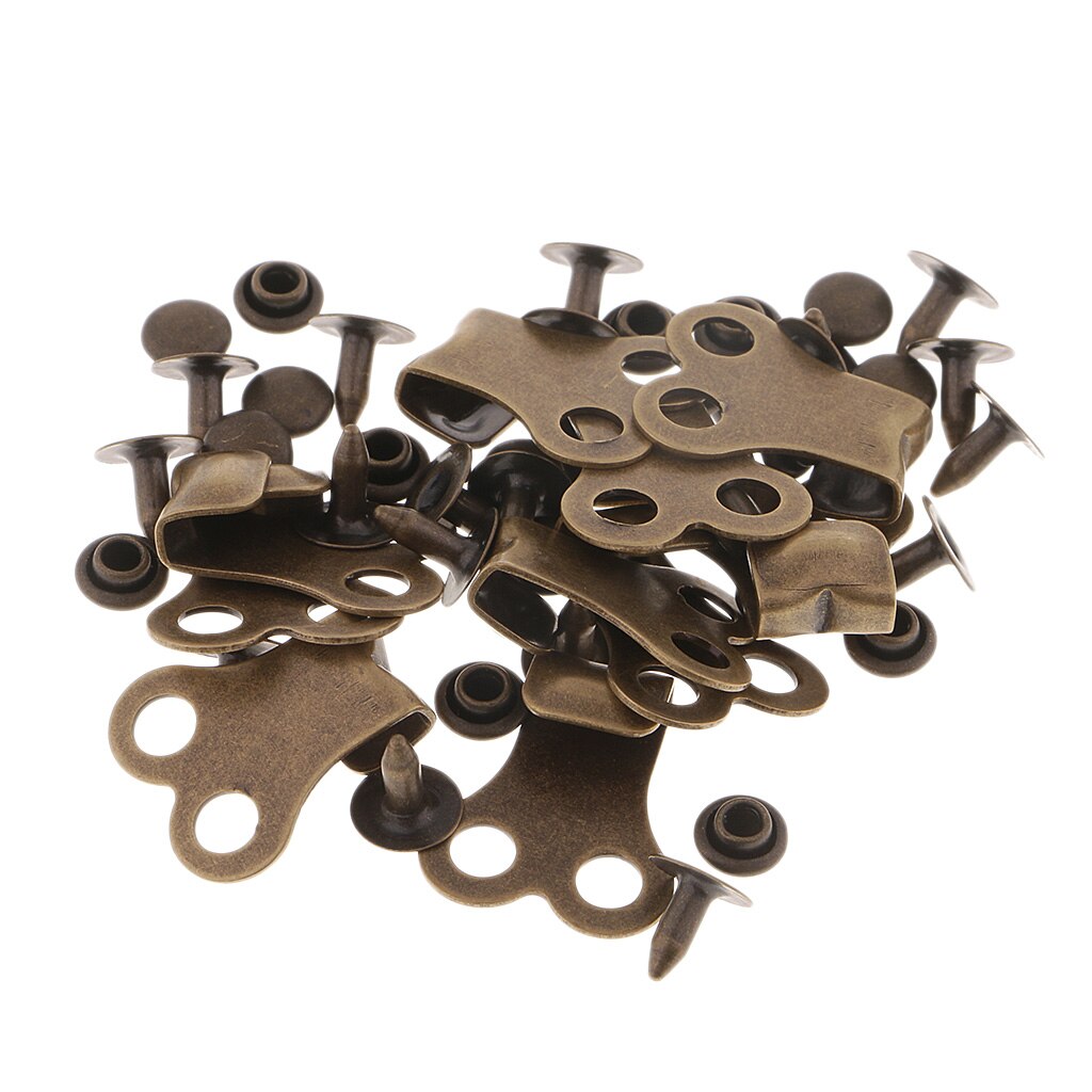Fityle-ganchos de encaje para botas, accesorios con remache para senderismo, Camping, escalada, bricolaje, costura, bolso, remaches para prendas, 10 Uds.
