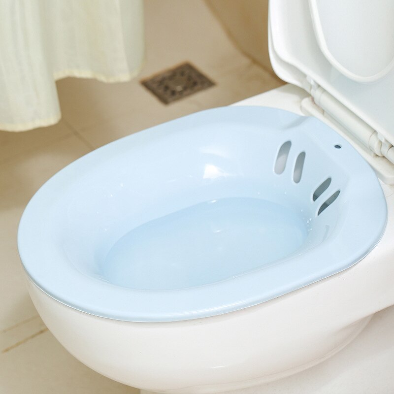 Husholdning squat gratis gravide kvinder indespærring badekar pleje ældre toilet bidet: Blå bidet