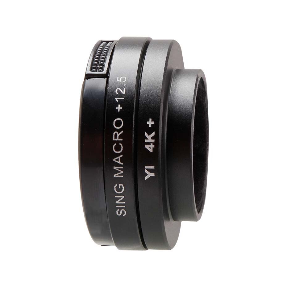 Caenboo super filtros de lente de curta-up, filtros para xiaomi yi 4k/ii/lite/+ plus 12.5x filtro de câmera de ação esportiva, yi 4k + cctv 37mm