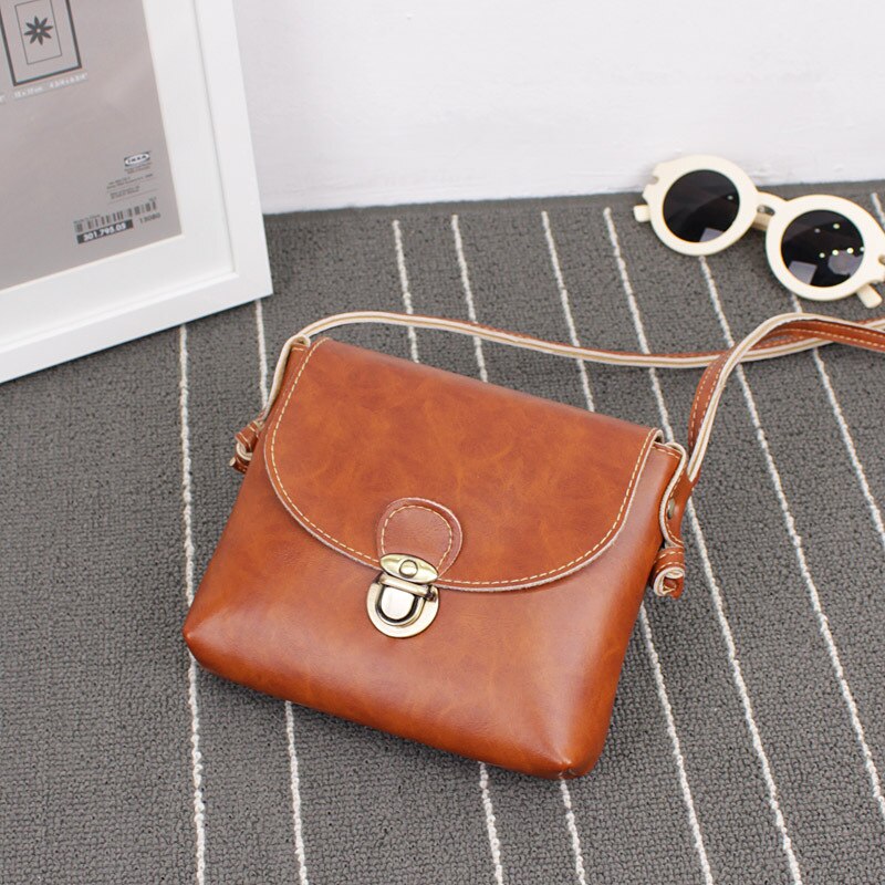 Vrouwen meisjes pu leren strips reistassen voor telefoon en sleutel dames handmatige meting portemonnee tas messenger satchel tas: Oranje