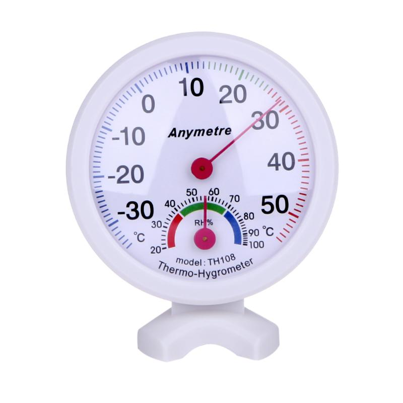 Round Digital In-out Greenhouse Door Thermometer Hygrometer Temperature Humidity Meter Detector for Greenhouse