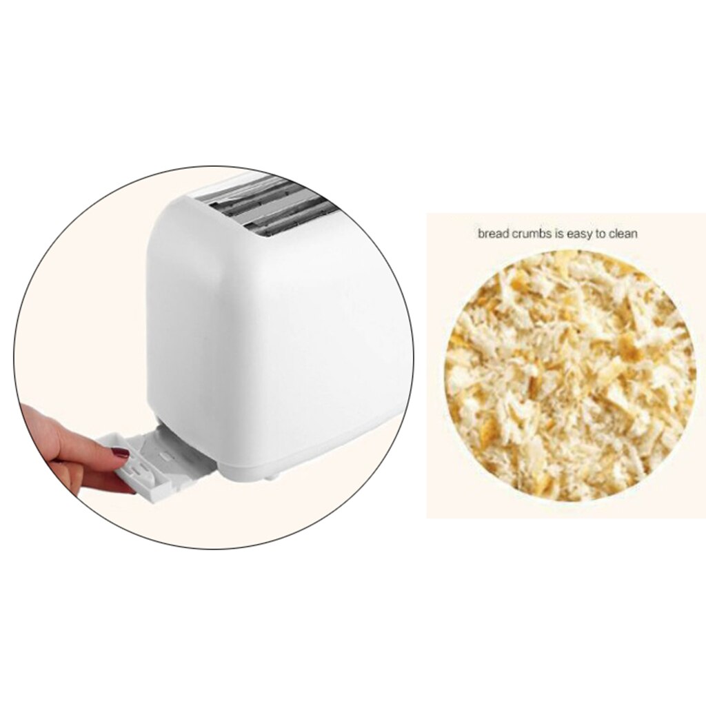 2 Slice Automatic Bread Maker Electric Mini Breakfast Bread Baking Machine Kitchen Appliances