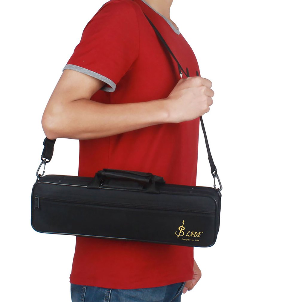 ammoon flauta funda Gig bolsa mochila de de caja resistente al agua 600D relleno de algodón de espuma con correa de hombro ajustable