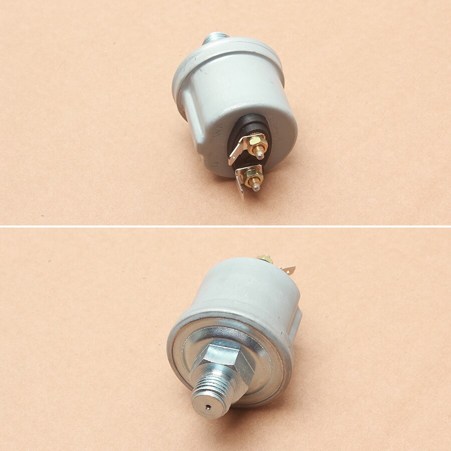 for Car Engine Oil Pressure Sensor VDO Meter Pressure Sensor Warning Alarm 1/8 NPT 0-10 Bar 10MM for Boat Ship Train Vehicle