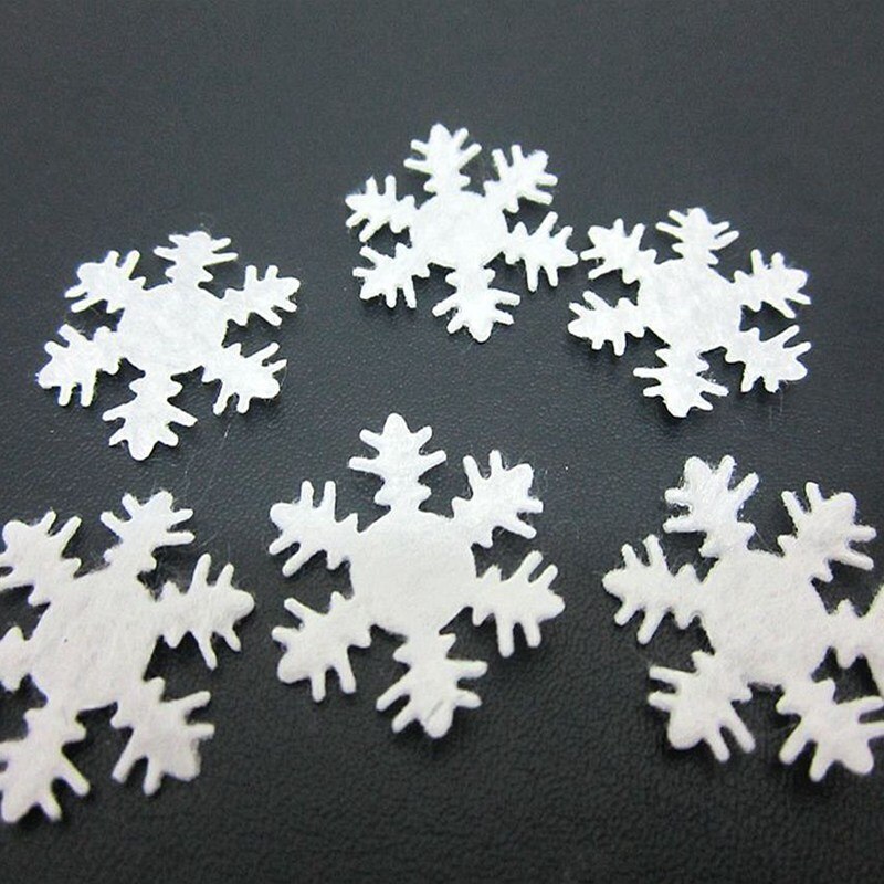 50 stks 24mm Sneeuwvlok Applicaties Wedding/Kerst Decoratie Craft DIY A044