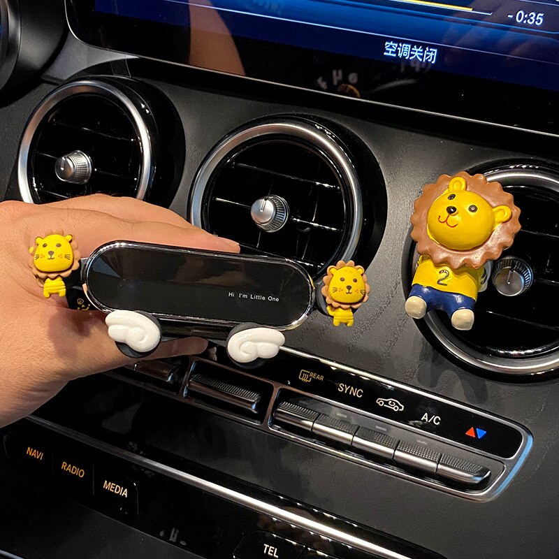 Leuke Auto Telefoon Houder Universele Auto Accessoires Airconditioning Outlet Decoratie Gps Navigatie Frame Bevestigingsbeugel: E