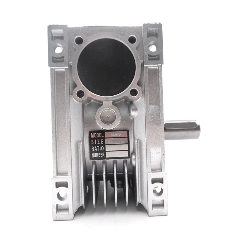 Speed Ratio 40:1 NMRV040 Worm Gear Reducer, RV40 Gearbox with Output Shaft for NEMA24/32/34/36 Stepper/Servo Motor