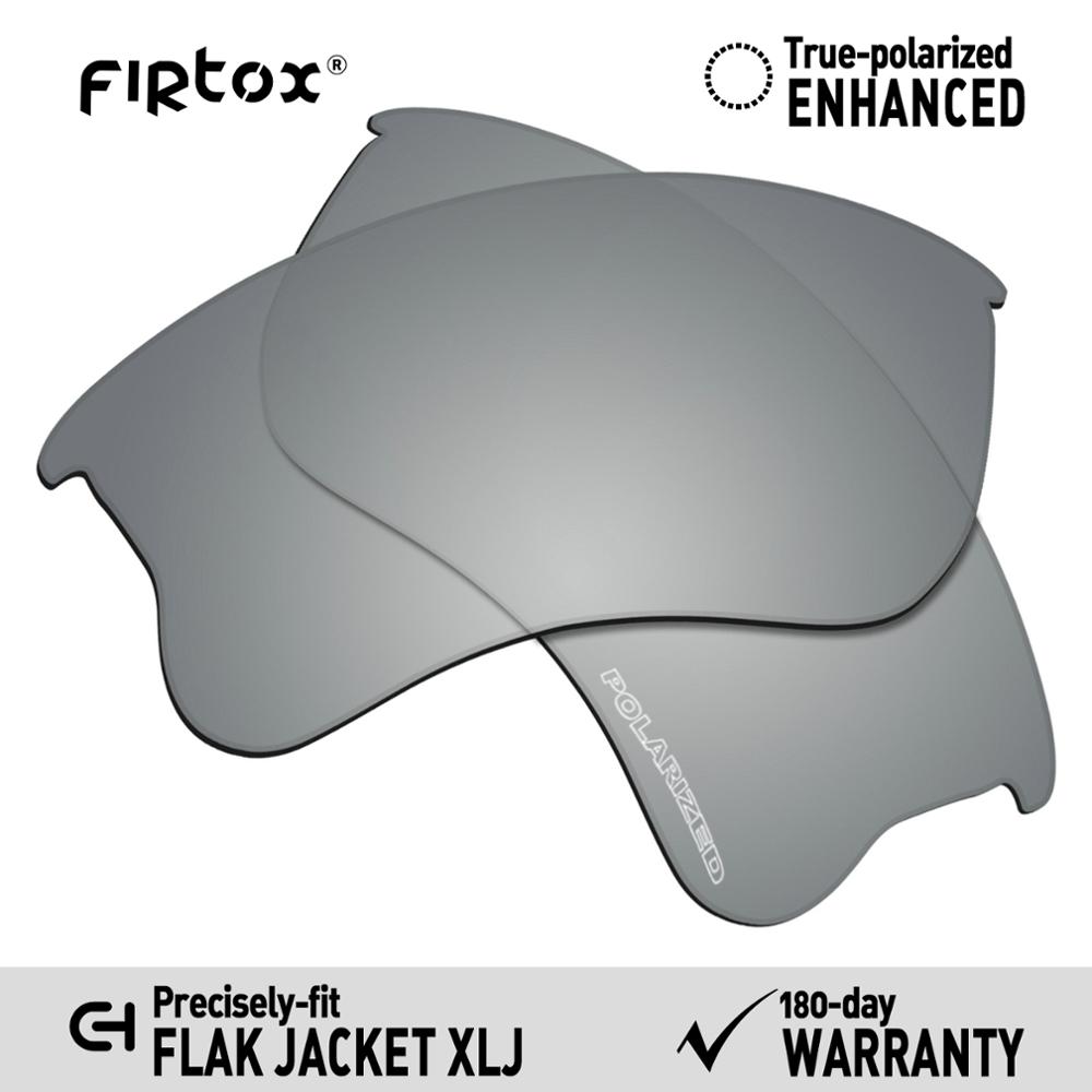 Firtox Anti-Zeewater Gepolariseerde Lenzen Vervanging voor-Oakley Flak Jacket XLJ Zonnebril (Lens Alleen) -meerdere Kleuren