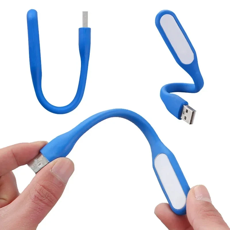 1 2PCS Mini USB LED Licht Tragbare Buch Lesen Nachtlicht Flexible Biegsamen Augenschutz Lampe Für Power Bank computer