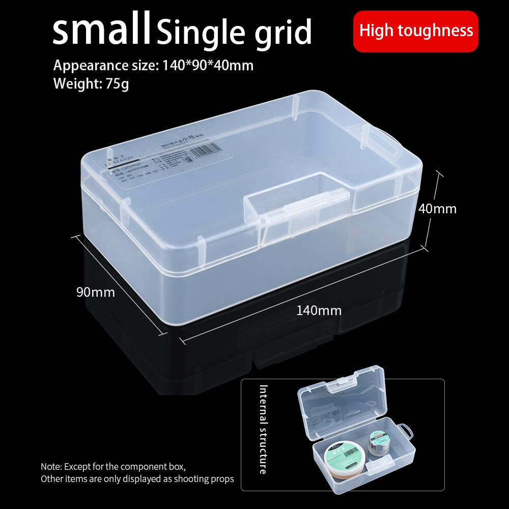 LUXIANZI Waterproof Plastic Storage Tool Box Portable Transparent Metal Parts Hardware tools Screwdriver Organizer toolbox Case: LXZ919067