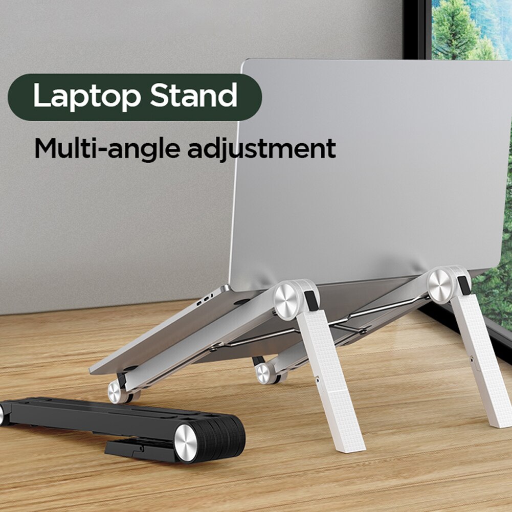 Verstelbare Laptop Cooling Stand Draagbare Plastic Verticale Laptop Stand Opvouwbare Tablet Stand Beugel Laptop Houder Voor Macbook