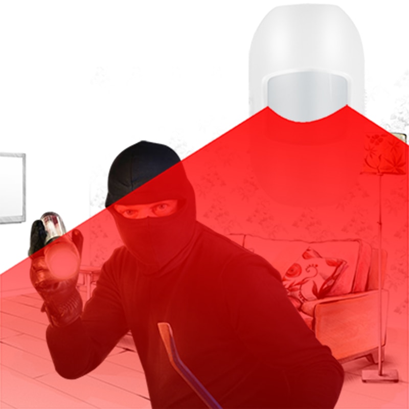 433 mhz langaton passiivinen infrapunatunnistin pir liiketunnistin, hälytysjärjestelmiin kodin murtovarkaus, , earykong .