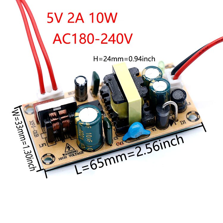 Led Driver 220 12V 1A 2A 3A 5V 2A 24V 12V 32V Led Power supply Geen Flikkering 12W 24W 36W Licht Transformers Voor Fan Led Verlichting: 5V  2A  180-240V