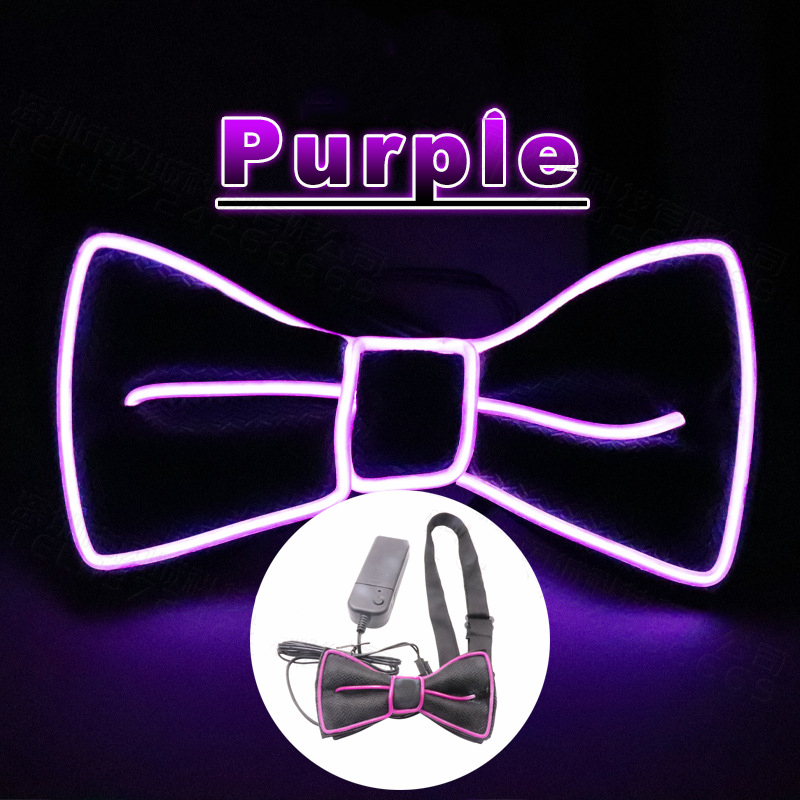 Leuchtende LED-Hosenträger für Herren, Fliege, Unisex, elastisch, verstellbar, Hosenträger, beleuchtete LED für Musik, Festival, Kostümparty: Brown