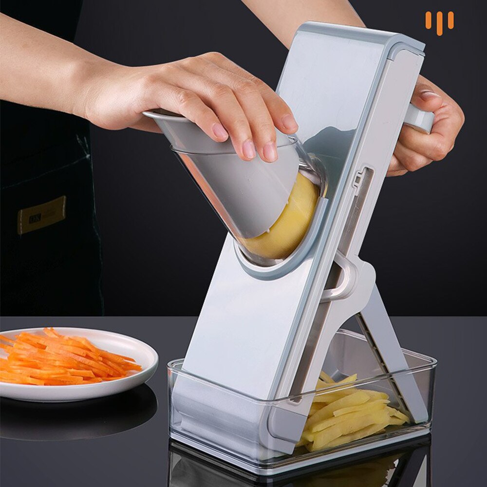 Multifunction Manual Slicer Vegetable Slice Cutter Food Pressing Chopper Fruit Potato Cucumber Carrot Meat Shredder 3 in 1