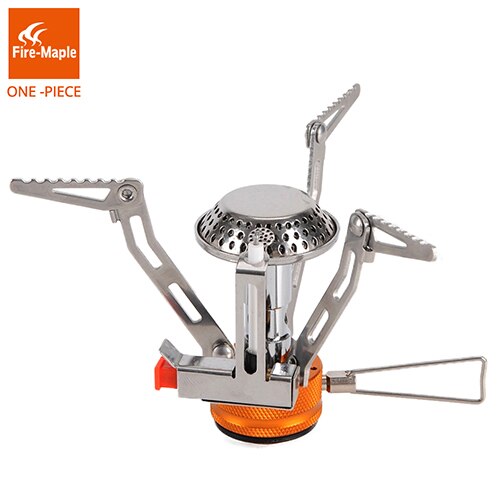 Fire Maple One-Piece Foldable Gas Stove Light Weight Stainless Steel Outdoor Cooker Gas Burner Camping Equipment FMS-102: Default Title