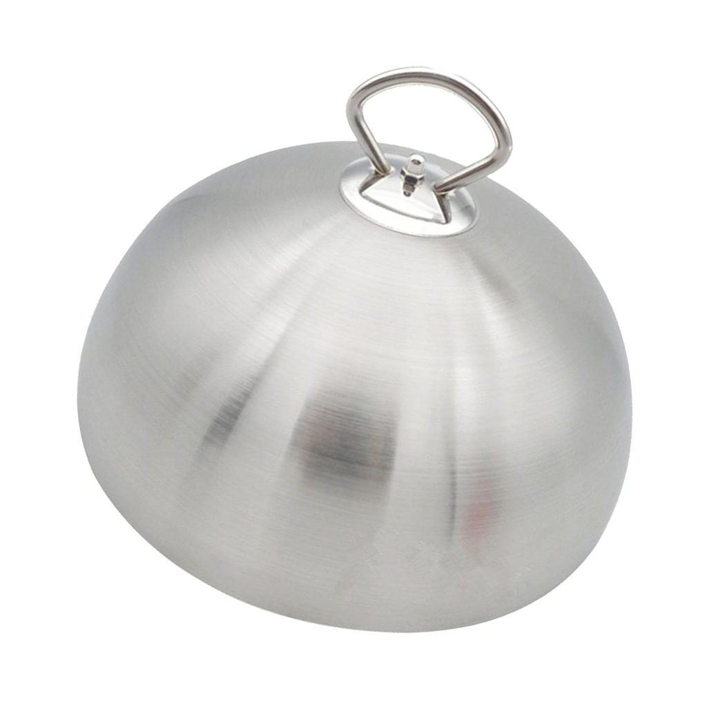 Cloche inox couvercle alimentaire dôme assiette de service plat à manger dîner: 2