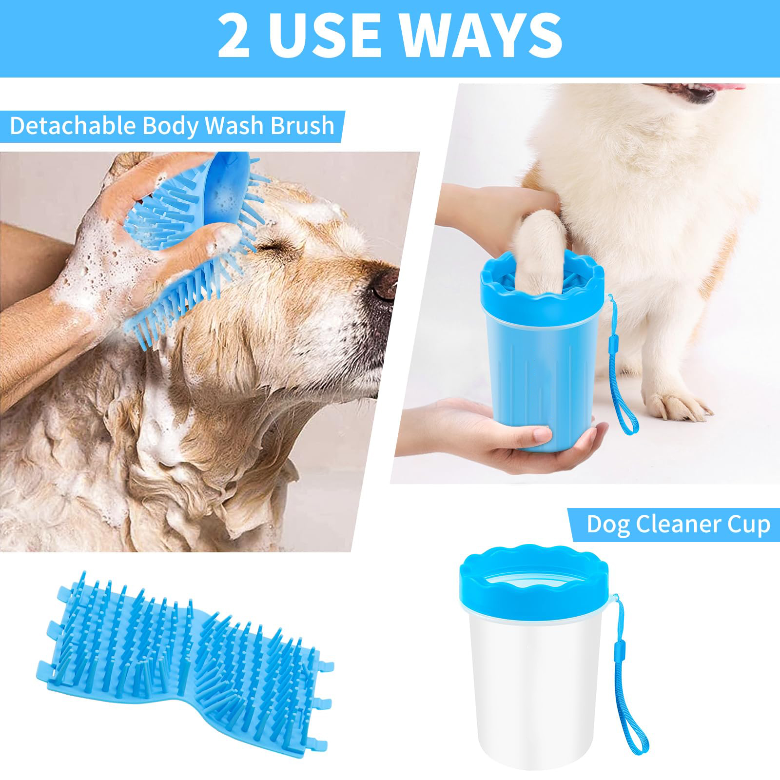 Dog Paw Cleaner Washer Buddy Muddy Pet Foot Cleaner voor honden en katten