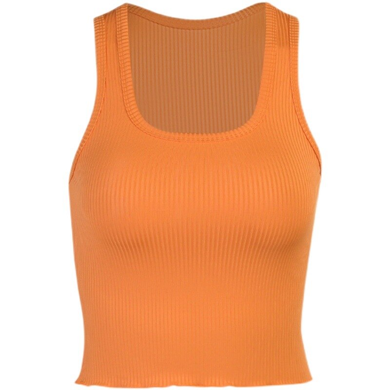 Women Sleeveless Vest Summer Crop Top Basic Solid Color Ribbed Knitted Tank Tops O Neck Casual Casual Fitness Short Off Shoulder