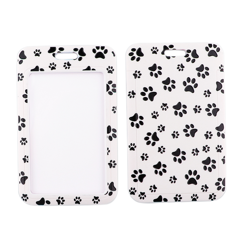 DZ1404 Dog Paw Print Lanyards for Key Neck Strap lanyard card ID Holder Gym Key Chain Key Badge Holder DIY Hang Rope Key Rings: Pink